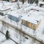 Nurmeksen yhteisöpiha, puu ulkoverhous