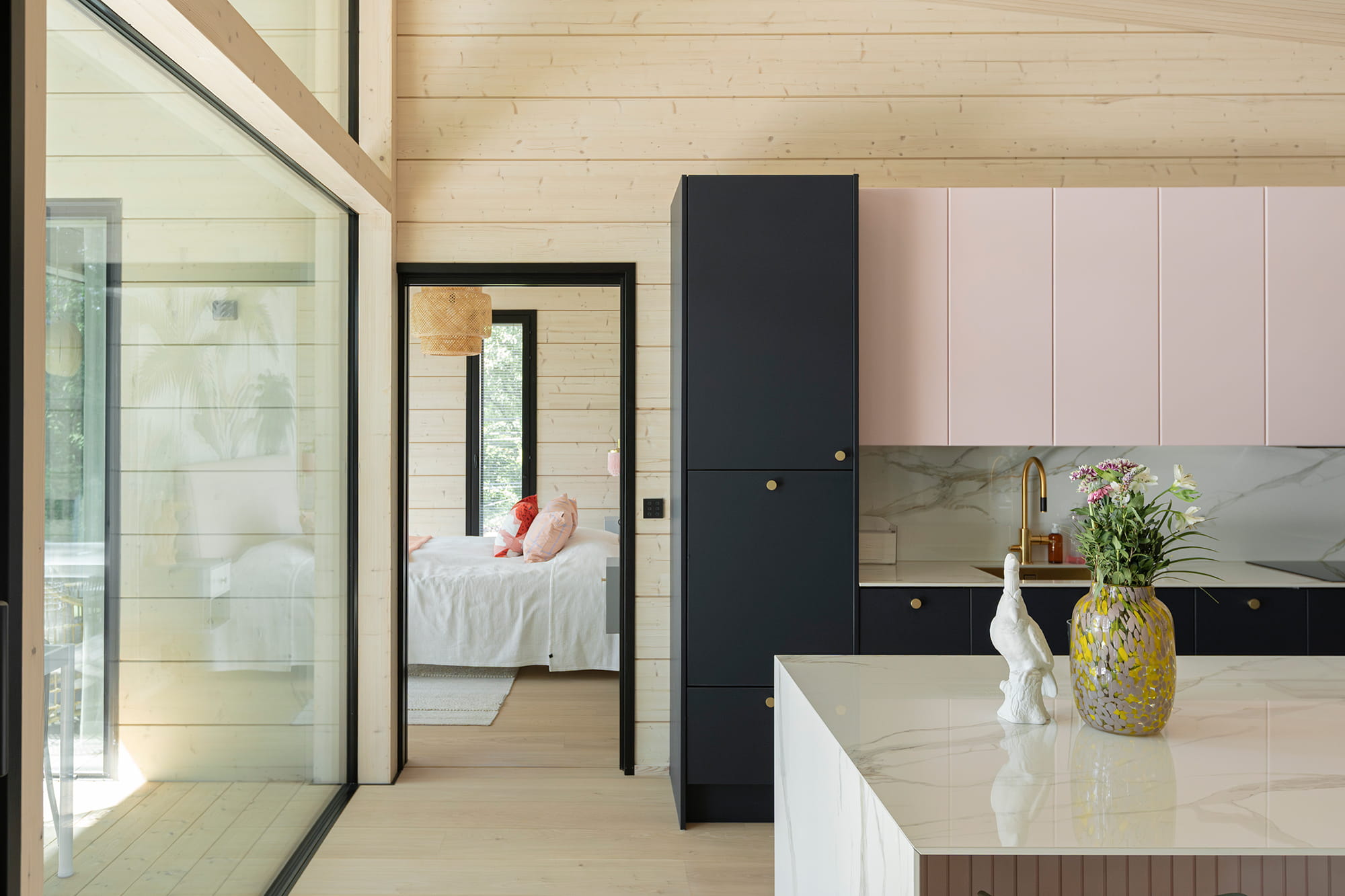 Bred limträpanel för inomhus